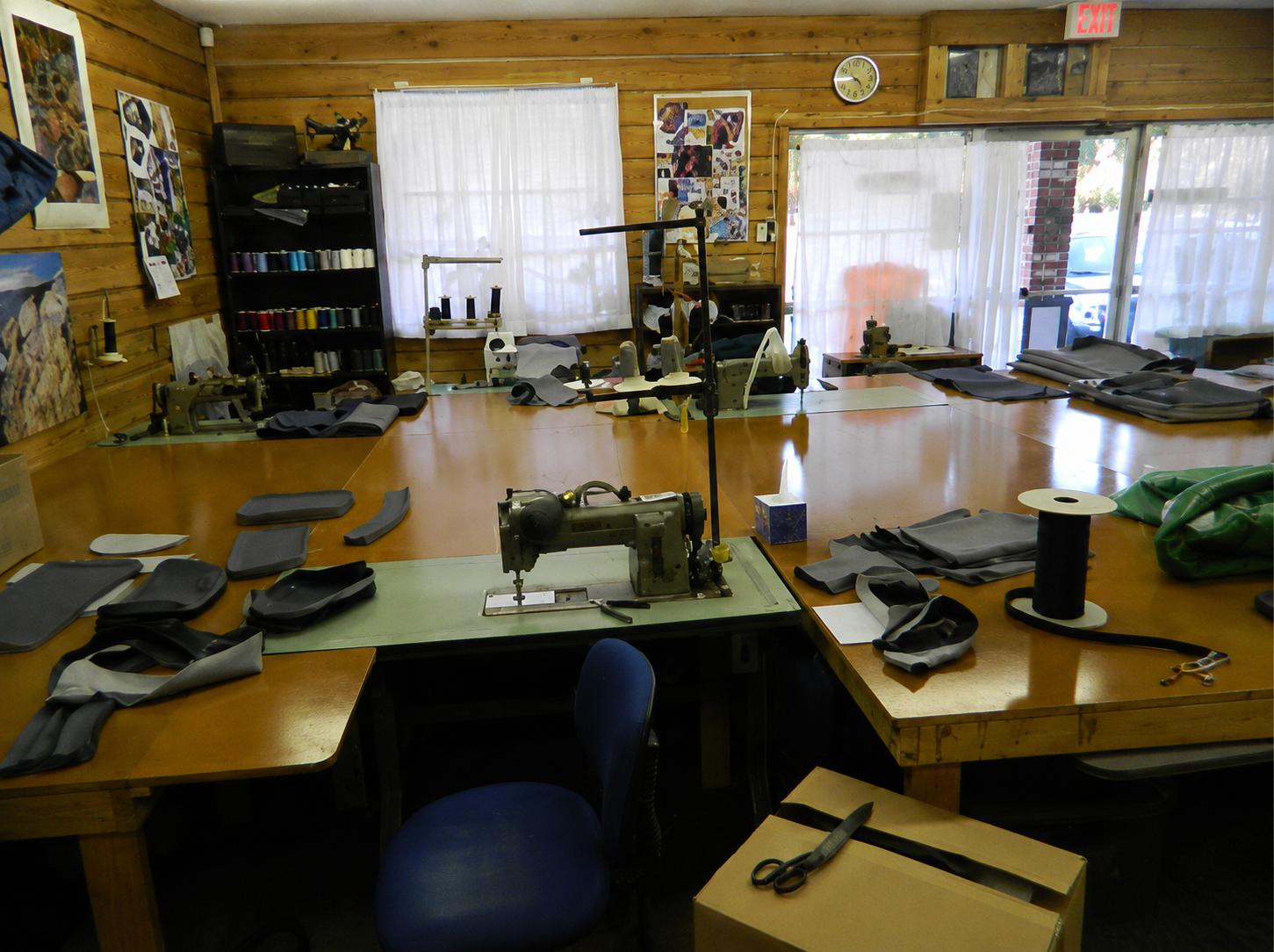 Textile production workspace