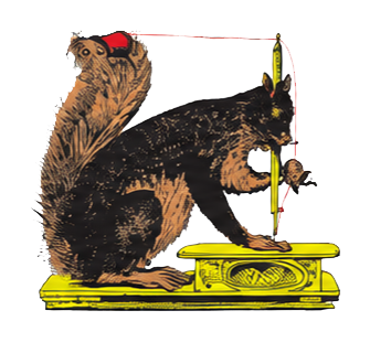 Top Stitch Manufacturing squirrel logo